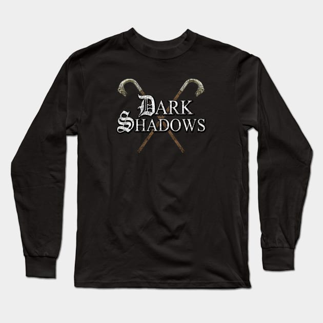 Dark Shadows Barnabas Collins Cane distressed Long Sleeve T-Shirt by hauntedjack